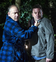 Not Going Out. Image shows from L to R: Paul (Toby Longworth), Lee (Lee Mack). Copyright: Avalon Television / Arlo Productions. Not Going Out. Image shows from L to R: Paul (Toby Longworth), Lee (Lee Mack). Copyright: Avalon Television / Arlo Productions.