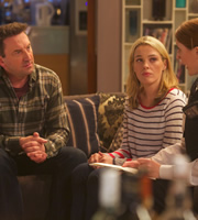 Not Going Out. Image shows from L to R: Lee (Lee Mack), Lucy (Sally Bretton), Police Woman (Clare Warde). Copyright: Avalon Television / Arlo Productions. Not Going Out. Image shows from L to R: Lee (Lee Mack), Lucy (Sally Bretton), Police Woman (Clare Warde). Copyright: Avalon Television / Arlo Productions.
