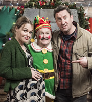 Not Going Out. Image shows from L to R: Lucy (Sally Bretton), Frank (Bobby Ball), Lee (Lee Mack). Copyright: Avalon Television / Arlo Productions. Not Going Out. Image shows from L to R: Lucy (Sally Bretton), Frank (Bobby Ball), Lee (Lee Mack). Copyright: Avalon Television / Arlo Productions.