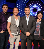 Odd One In. Image shows from L to R: Jason Manford, Joe Swash, Bradley Walsh, Katy Brand. Copyright: Zeppotron. Odd One In. Image shows from L to R: Jason Manford, Joe Swash, Bradley Walsh, Katy Brand. Copyright: Zeppotron.