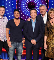 Odd One In. Image shows from L to R: Jason Manford, Peter Andre, Bradley Walsh, Eamonn Holmes, Ruth Langsford. Copyright: Zeppotron. Odd One In. Image shows from L to R: Jason Manford, Peter Andre, Bradley Walsh, Eamonn Holmes, Ruth Langsford. Copyright: Zeppotron.