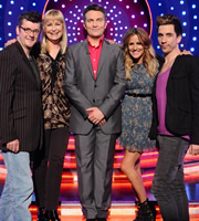 Odd One In. Image shows from L to R: Joe Pasquale, Sian Lloyd, Bradley Walsh, Caroline Flack, Russell Kane. Copyright: Zeppotron. Odd One In. Image shows from L to R: Joe Pasquale, Sian Lloyd, Bradley Walsh, Caroline Flack, Russell Kane. Copyright: Zeppotron.