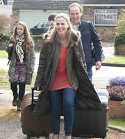 Parents. Image shows from L to R: Becky Pope (Jadie-Rose Hobson), Sam Pope (Christian Lees), Jenny Pope (Sally Phillips), Nick Pope (Darren Strange). Copyright: Objective Productions. Parents. Image shows from L to R: Becky Pope (Jadie-Rose Hobson), Sam Pope (Christian Lees), Jenny Pope (Sally Phillips), Nick Pope (Darren Strange). Copyright: Objective Productions.
