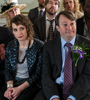 Peep Show. Image shows from L to R: Dobby (Isy Suttie), Mark Corrigan (David Mitchell). Copyright: Objective Productions. Peep Show. Image shows from L to R: Dobby (Isy Suttie), Mark Corrigan (David Mitchell). Copyright: Objective Productions.
