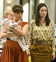 Personal Affairs. Image shows from L to R: Michelle 'Midge' Lerner (Annabel Scholey), Nicole Palmerston-Amory (Maimie McCoy). Copyright: 2am TV. Personal Affairs. Image shows from L to R: Michelle 'Midge' Lerner (Annabel Scholey), Nicole Palmerston-Amory (Maimie McCoy). Copyright: 2am TV.