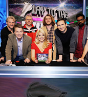 Play To The Whistle. Image shows from L to R: Carl Fogarty, Bradley Walsh, Jimmy Bullard, Holly Willoughby, Seann Walsh, Frank Lampard, Romesh Ranganathan. Copyright: Hungry Bear Media. Play To The Whistle. Image shows from L to R: Carl Fogarty, Bradley Walsh, Jimmy Bullard, Holly Willoughby, Seann Walsh, Frank Lampard, Romesh Ranganathan. Copyright: Hungry Bear Media.