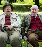 Pompidou. Image shows from L to R: Albert (Roy Barraclough), Pompidou (Matt Lucas). Copyright: John Stanley Productions. Pompidou. Image shows from L to R: Albert (Roy Barraclough), Pompidou (Matt Lucas). Copyright: John Stanley Productions.