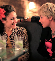 Pramface. Image shows from L to R: Beth Mitchell (Yasmin Paige), Poppy (Sydney Rae White). Copyright: BBC / Little Comet. Pramface. Image shows from L to R: Beth Mitchell (Yasmin Paige), Poppy (Sydney Rae White). Copyright: BBC / Little Comet.