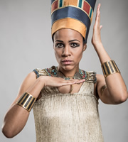 Psychobitches. Nefertiti (Zawe Ashton). Copyright: Tiger Aspect Productions. Psychobitches. Nefertiti (Zawe Ashton). Copyright: Tiger Aspect Productions.