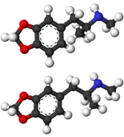 The chemical sturcture of ecstacy. The chemical sturcture of ecstacy.