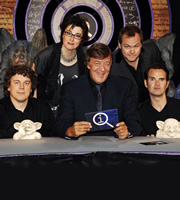 QI. Image shows from L to R: Alan Davies, Sue Perkins, Stephen Fry, Jack Dee, Jimmy Carr. Copyright: TalkbackThames. QI. Image shows from L to R: Alan Davies, Sue Perkins, Stephen Fry, Jack Dee, Jimmy Carr. Copyright: TalkbackThames.