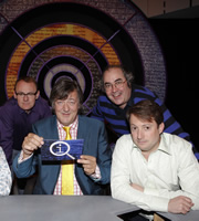QI. Image shows from L to R: Sean Lock, Stephen Fry, Danny Baker, David Mitchell. Copyright: TalkbackThames. QI. Image shows from L to R: Sean Lock, Stephen Fry, Danny Baker, David Mitchell. Copyright: TalkbackThames.