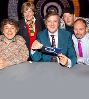 QI. Image shows from L to R: Alan Davies, Sandi Toksvig, Stephen Fry, Johnny Vegas, John Lloyd. Copyright: TalkbackThames. QI. Image shows from L to R: Alan Davies, Sandi Toksvig, Stephen Fry, Johnny Vegas, John Lloyd. Copyright: TalkbackThames.
