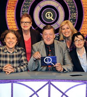 QI. Image shows from L to R: Alan Davies, Jo Brand, Stephen Fry, Liza Tarbuck, Sue Perkins. Copyright: TalkbackThames. QI. Image shows from L to R: Alan Davies, Jo Brand, Stephen Fry, Liza Tarbuck, Sue Perkins. Copyright: TalkbackThames.