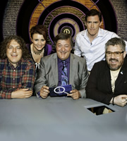 QI. Image shows from L to R: Alan Davies, Cal Wilson, Stephen Fry, Rob Brydon, Phill Jupitus. Copyright: TalkbackThames. QI. Image shows from L to R: Alan Davies, Cal Wilson, Stephen Fry, Rob Brydon, Phill Jupitus. Copyright: TalkbackThames.