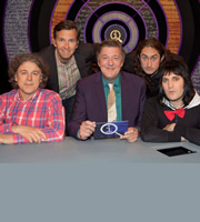 QI. Image shows from L to R: Alan Davies, Colin Lane, Stephen Fry, Ross Noble, Noel Fielding. Copyright: TalkbackThames. QI. Image shows from L to R: Alan Davies, Colin Lane, Stephen Fry, Ross Noble, Noel Fielding. Copyright: TalkbackThames.