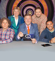QI. Image shows from L to R: Alan Davies, Sandi Toksvig, Stephen Fry, Jason Manford, Trevor Noah. Copyright: TalkbackThames. QI. Image shows from L to R: Alan Davies, Sandi Toksvig, Stephen Fry, Jason Manford, Trevor Noah. Copyright: TalkbackThames.
