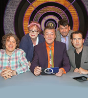 QI. Image shows from L to R: Alan Davies, Jo Brand, Stephen Fry, Graham Linehan, Jimmy Carr. Copyright: TalkbackThames. QI. Image shows from L to R: Alan Davies, Jo Brand, Stephen Fry, Graham Linehan, Jimmy Carr. Copyright: TalkbackThames.
