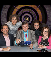 QI. Image shows from L to R: Colin Lane, Alan Davies, Stephen Fry, Ross Noble, Sarah Millican. Copyright: TalkbackThames. QI. Image shows from L to R: Colin Lane, Alan Davies, Stephen Fry, Ross Noble, Sarah Millican. Copyright: TalkbackThames.