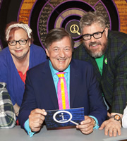 QI. Image shows from L to R: Jo Brand, Stephen Fry, Phill Jupitus. Copyright: TalkbackThames. QI. Image shows from L to R: Jo Brand, Stephen Fry, Phill Jupitus. Copyright: TalkbackThames.