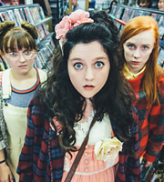 Raised By Wolves. Image shows from L to R: Yoko Garry (Molly Risker), Germaine Garry (Helen Monks), Aretha Garry (Alexa Davies). Copyright: Big Talk Productions. Raised By Wolves. Image shows from L to R: Yoko Garry (Molly Risker), Germaine Garry (Helen Monks), Aretha Garry (Alexa Davies). Copyright: Big Talk Productions.
