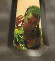 Lister held in stasis. Lister (Craig Charles). Copyright: Grant Naylor Productions / BBC. Lister held in stasis. Lister (Craig Charles). Copyright: Grant Naylor Productions / BBC.