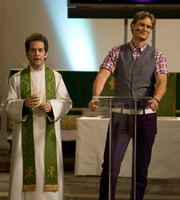 Rev.. Image shows from L to R: Rev Adam Smallbone (Tom Hollander), Darren Betts (Darren Boyd). Copyright: Big Talk Productions. Rev.. Image shows from L to R: Rev Adam Smallbone (Tom Hollander), Darren Betts (Darren Boyd). Copyright: Big Talk Productions.