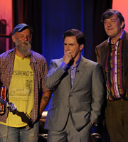 The Rob Brydon Show. Image shows from L to R: Steven Wold, Rob Brydon, Stephen Fry. Copyright: Arbie. The Rob Brydon Show. Image shows from L to R: Steven Wold, Rob Brydon, Stephen Fry. Copyright: Arbie.