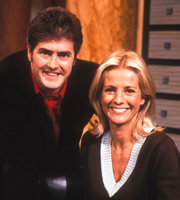 Room 101. Image shows from L to R: Nick Hancock, Ulrika Jonsson. Copyright: Hat Trick Productions / BBC. Room 101. Image shows from L to R: Nick Hancock, Ulrika Jonsson. Copyright: Hat Trick Productions / BBC.