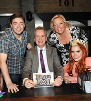 Room 101. Image shows from L to R: Jason Manford, Frank Skinner, Deborah Meaden, Paloma Faith. Copyright: Hat Trick Productions. Room 101. Image shows from L to R: Jason Manford, Frank Skinner, Deborah Meaden, Paloma Faith. Copyright: Hat Trick Productions.