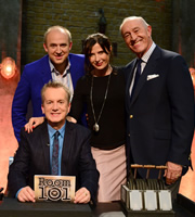 Room 101. Image shows from L to R: Frank Skinner, Tim Vine, Ronni Ancona, Len Goodman. Copyright: Hat Trick Productions. Room 101. Image shows from L to R: Frank Skinner, Tim Vine, Ronni Ancona, Len Goodman. Copyright: Hat Trick Productions.