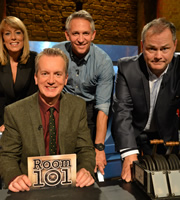 Room 101. Image shows from L to R: Fay Ripley, Frank Skinner, Gary Lineker, Jack Dee. Copyright: Hat Trick Productions. Room 101. Image shows from L to R: Fay Ripley, Frank Skinner, Gary Lineker, Jack Dee. Copyright: Hat Trick Productions.