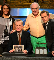 Room 101. Image shows from L to R: Kelly Holmes, Frank Skinner, Henry Blofeld, Alexander Armstrong. Copyright: Hat Trick Productions. Room 101. Image shows from L to R: Kelly Holmes, Frank Skinner, Henry Blofeld, Alexander Armstrong. Copyright: Hat Trick Productions.