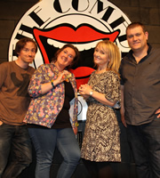 The Show What You Wrote. Image shows from L to R: Ben Crompton, Helen Moon, Fiona Clarke, Gavin Webster. Copyright: BBC. The Show What You Wrote. Image shows from L to R: Ben Crompton, Helen Moon, Fiona Clarke, Gavin Webster. Copyright: BBC.