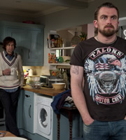 Starlings. Image shows from L to R: Uncle Loz (Matt King), Lee (Andy Davies). Copyright: Baby Cow Productions. Starlings. Image shows from L to R: Uncle Loz (Matt King), Lee (Andy Davies). Copyright: Baby Cow Productions.