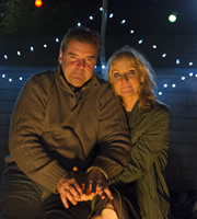 Starlings. Image shows from L to R: Terry (Brendan Coyle), Jan (Lesley Sharp). Copyright: Baby Cow Productions. Starlings. Image shows from L to R: Terry (Brendan Coyle), Jan (Lesley Sharp). Copyright: Baby Cow Productions.