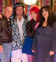 Stella. Image shows from L to R: Rob Morgan (Mark Lewis Jones), Alan (Steve Speirs), Paula (Elizabeth Berrington), Stella (Ruth Jones). Copyright: Tidy Productions. Stella. Image shows from L to R: Rob Morgan (Mark Lewis Jones), Alan (Steve Speirs), Paula (Elizabeth Berrington), Stella (Ruth Jones). Copyright: Tidy Productions.