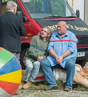 Stella. Image shows from L to R: Dai Davies (Anthony O'Donnell), Yanto (Russell Gomer), Alan (Steve Speirs). Copyright: Tidy Productions. Stella. Image shows from L to R: Dai Davies (Anthony O'Donnell), Yanto (Russell Gomer), Alan (Steve Speirs). Copyright: Tidy Productions.
