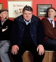 Still Game. Image shows from L to R: Jack Jarvis (Ford Kiernan), Davie (Robbie Coltrane), Victor McDade (Greg Hemphill). Copyright: The Comedy Unit / Effingee Productions. Still Game. Image shows from L to R: Jack Jarvis (Ford Kiernan), Davie (Robbie Coltrane), Victor McDade (Greg Hemphill). Copyright: The Comedy Unit / Effingee Productions.