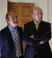 The Thick Of It. Image shows from L to R: Steve Fleming (David Haig), Julius Nicholson (Alex Macqueen). Copyright: BBC. The Thick Of It. Image shows from L to R: Steve Fleming (David Haig), Julius Nicholson (Alex Macqueen). Copyright: BBC.