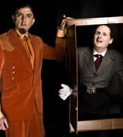 This Is Jinsy. Image shows from L to R: Eric Dunt (Peter Serafinowicz), Maven (Justin Chubb). Copyright: The Welded Tandem Picture Company. This Is Jinsy. Image shows from L to R: Eric Dunt (Peter Serafinowicz), Maven (Justin Chubb). Copyright: The Welded Tandem Picture Company.