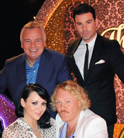 Through The Keyhole. Image shows from L to R: Eamonn Holmes, Martine McCutcheon, Dave Berry, Leigh Francis. Copyright: Talkback. Through The Keyhole. Image shows from L to R: Eamonn Holmes, Martine McCutcheon, Dave Berry, Leigh Francis. Copyright: Talkback.