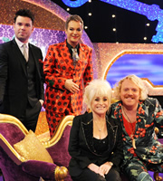Through The Keyhole. Image shows from L to R: Dave Berry, Julian Clary, Barbara Windsor, Leigh Francis. Copyright: Talkback. Through The Keyhole. Image shows from L to R: Dave Berry, Julian Clary, Barbara Windsor, Leigh Francis. Copyright: Talkback.
