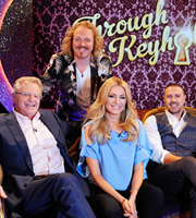 Through The Keyhole. Image shows from L to R: Jerry Springer, Leigh Francis, Tess Daly, Paddy McGuinness. Copyright: Talkback. Through The Keyhole. Image shows from L to R: Jerry Springer, Leigh Francis, Tess Daly, Paddy McGuinness. Copyright: Talkback.
