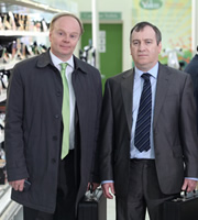Trollied. Image shows from L to R: Gavin (Jason Watkins), Arnold (Mark Hadfield). Copyright: Roughcut Television. Trollied. Image shows from L to R: Gavin (Jason Watkins), Arnold (Mark Hadfield). Copyright: Roughcut Television.