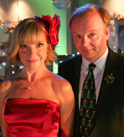 Trollied. Image shows from L to R: Julie (Jane Horrocks), Gavin (Jason Watkins). Copyright: Roughcut Television. Trollied. Image shows from L to R: Julie (Jane Horrocks), Gavin (Jason Watkins). Copyright: Roughcut Television.