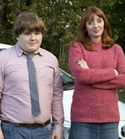 Trying Again. Image shows from L to R: Ryan (Ethan Lawrence), Gail (Elizabeth Berrington). Copyright: Avalon Television. Trying Again. Image shows from L to R: Ryan (Ethan Lawrence), Gail (Elizabeth Berrington). Copyright: Avalon Television.