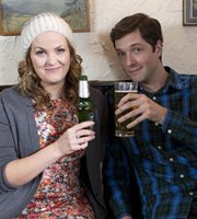 Trying Again. Image shows from L to R: Meg (Jo Joyner), Matt (Chris Addison). Copyright: Avalon Television. Trying Again. Image shows from L to R: Meg (Jo Joyner), Matt (Chris Addison). Copyright: Avalon Television.