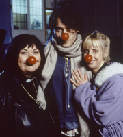 The Vicar Of Dibley. Image shows from L to R: Geraldine Grainger (Dawn French), Johnny Depp, Alice Tinker (Emma Chambers). Copyright: Tiger Aspect Productions. The Vicar Of Dibley. Image shows from L to R: Geraldine Grainger (Dawn French), Johnny Depp, Alice Tinker (Emma Chambers). Copyright: Tiger Aspect Productions.