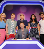 Virtually Famous. Image shows from L to R: Gemma Merna, Chris Stark, Rob Beckett, Kevin McHale, Yasmine Akram, Alex Mytton. Copyright: Talkback / Hungry Bear Media. Virtually Famous. Image shows from L to R: Gemma Merna, Chris Stark, Rob Beckett, Kevin McHale, Yasmine Akram, Alex Mytton. Copyright: Talkback / Hungry Bear Media.